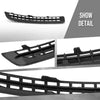 G-PLUS Front Left Bumper Grille Compatible with Volvo XC90 V8 2007-2011 / V8 Sport 2007-2008 Fit 3.2 R-Design 2012-2014 / Sport 2008 / Volvo XC90 2007-2014 30678953, VO1038107 Black