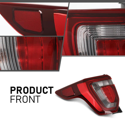 G-PLUS Rear Tail Light Brake Lamp Assembly Compatible with Ford Explorer 2016-2019 Left Side FB5Z13404A without Wiring Harness & Bulb Faros Traseros Luces Traseras