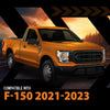 G-PLUS Front Right Passenger Side Fender Compatible with Ford F150 2021-2023 FO1241337, ML3Z16005A-PFM Black