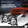 G-PLUS Pair Front Bumper Fog Lights Compatible with 2012-2014 BMW 328i xDrive sedan BM2592142 / BM2593142 Fog Lamp Accessories neblineros para autos delantero faros antiniebla