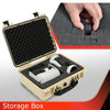 G-PLUS Hard VR Headset Carrying Case w/Foam Block Dividers,Waterproof Protector Storage Box Compatible with Meta Quest 3S/Quest 3/Quest 2,Travel Portable Case Fit Oculus Quest 3/Quest 2 Beige Color