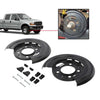 G-PLUS New Rear Brake Dust Shield Backing Plates Pair Compatible with 2000-2005 Ford Excursion/2000-2010 Ford F250 Super Duty TN02044