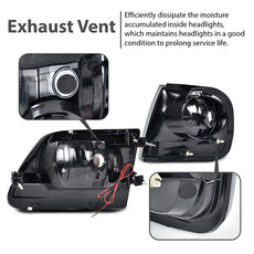 G-PLUS LED Headlights Corner Parking Lights for Ford F150 1998-2003 Additional Angle