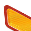 G-PLUS Bumper Reflector Compatible with 2012-2015 BMW 328i,63147274522, BM2555102, 63147274521,BM2554102 Front Driver & Passenger Side (Orange)