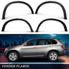 G-PLUS Fender Flares, Compatible with BMW X5 E70 With 20" / 21" Wheel Models Only 2007-2013, [Do Not Fit M Models], Arch Extension Wheel Extended Protector Smooth Black 4pcs