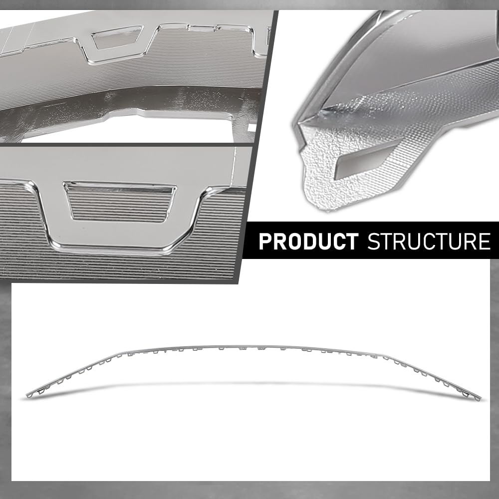 G-PLUS Front Bumper Cover Molding Trim Insert Impact Strip, Compatible with Audi SQ5 & Q5 W/SLine Package Only 2018-2020, 80A807107DGRU, AU0807107