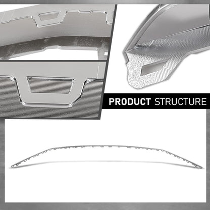 G-PLUS Front Bumper Cover Molding Trim Insert Impact Strip, Compatible with Audi SQ5 & Q5 W/SLine Package Only 2018-2020, 80A807107DGRU, AU0807107