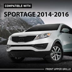 G-PLUS Front Upper Grille Chrome for Kia Sportage 2014-2016 Front View