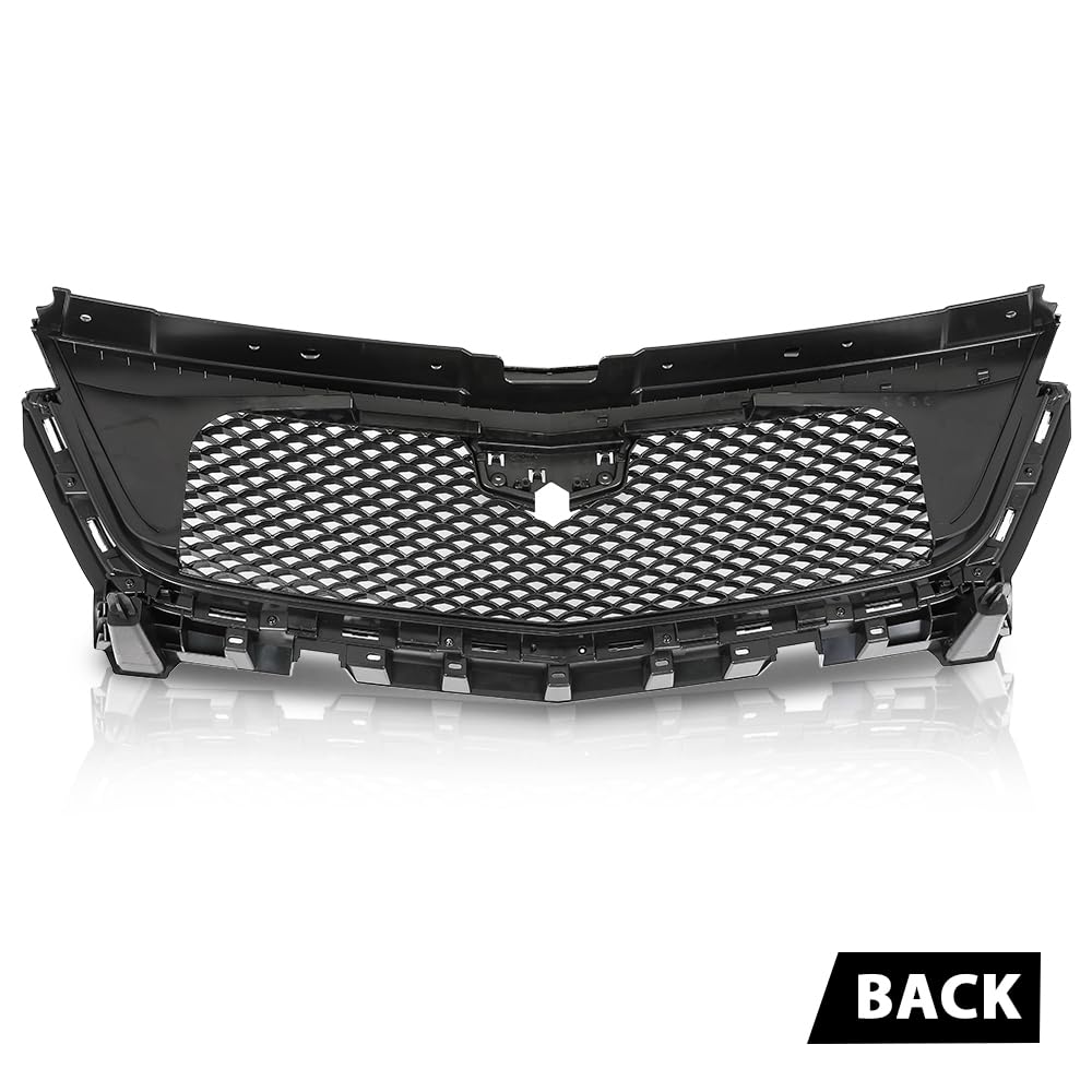 G-PLUS Front Bumper Grille Grill Compatible with Cadillac XT6 2020-2021 84758562 Black and Chrome