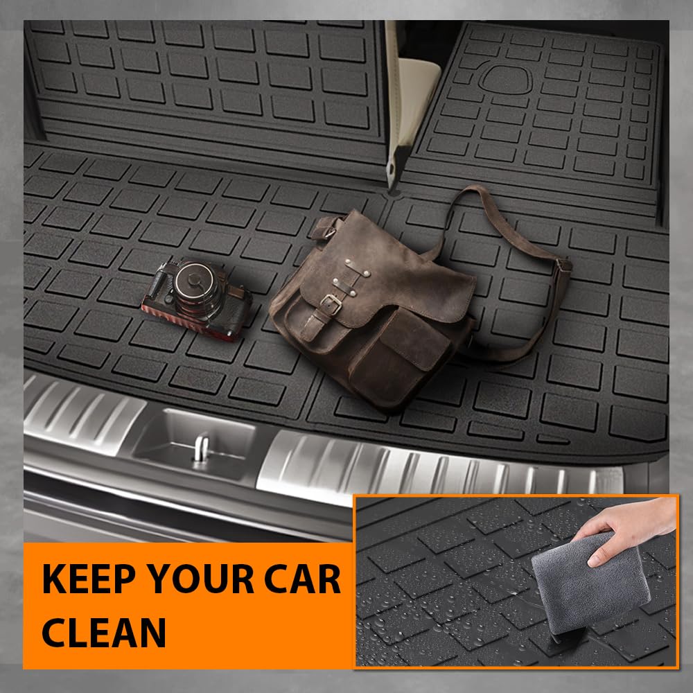 G-PLUS TPE Floor Mats Fit Hyundai Santa Fe 2024-2025 Truck Accessories Cargo Liners All Weather Protection 1PCs Black Alfombras para Carro