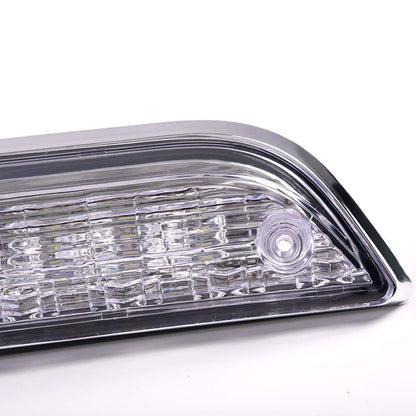 Compatible with Ford F150 F150 2015 2016 2017 2018 2019 3rd Third LED Brake Lights Cargo Lamp Center High Mount Tail Light Chrome Housing Clear Lens