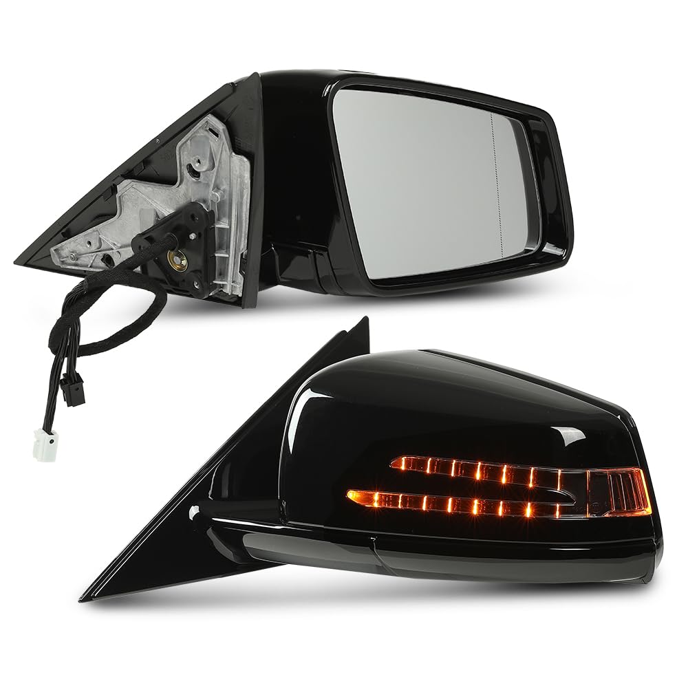 G-PLUS Rear View Mirror w/o Blind Spot Left & Right Side Compatible with Benz S 550 4Matic Base 2007-2009,Fit Benz S 600/S 65 AMG Base 2007-2009 2218100576 2218100676