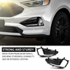 G-PLUS Front Fog Lights Lamp Cover Chrome Trim Bezel Compatible with Ford Edge 2019-2022 KT4Z15266CA, KT4Z15266CB Black