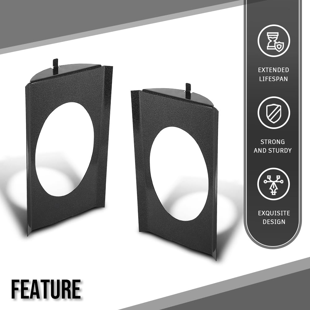 G-PLUS Behind Seat Speaker Brackets Compatible with Chevy GMC C10 Single Cab or Crew Cap Pickup 1973-1987, Fit 6×9 Speakers Black