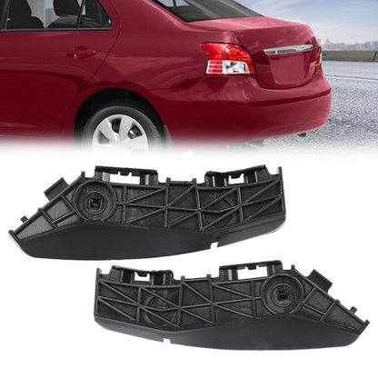 G-PLUS Rear Left & Right Side 1pair Bumper Brackets Compatible with Toyota Yaris Base 2007-2012/Fit Toyota Yaris S 2007-2009 5215552091, 5215652091, TO1133108, TO1132108