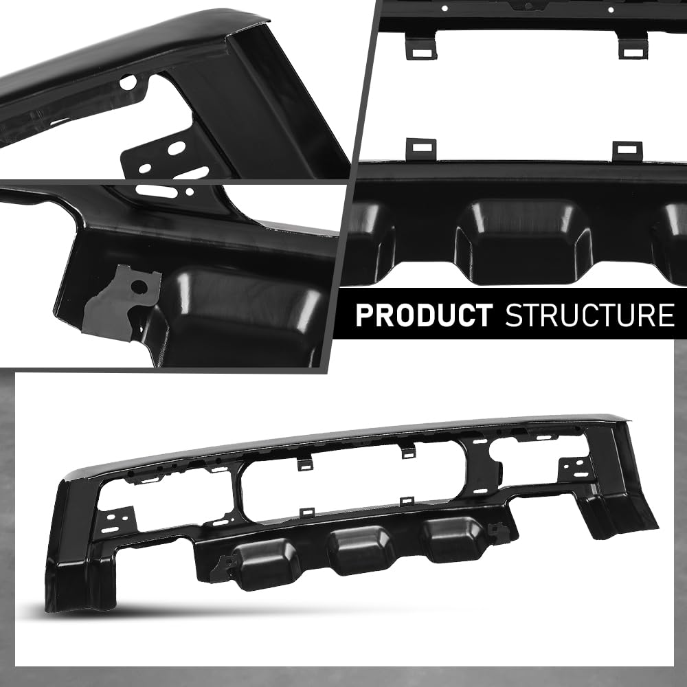 G-PLUS Front Bumper Compatible with Ford F150 Raptor 2017-2020 FO1002433, HL3Z17757A Iron Black