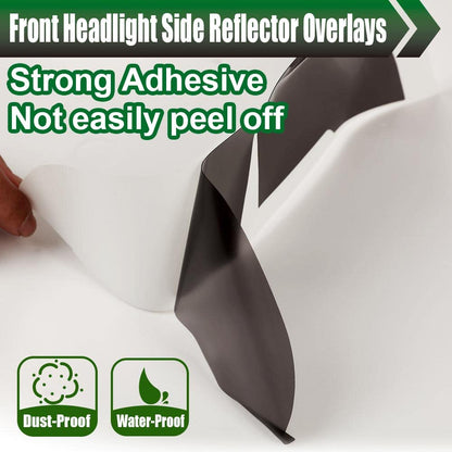 G-PLUS Front Headlight Side Reflector Smoke Compatible with 2019-2021 Silverado 1500