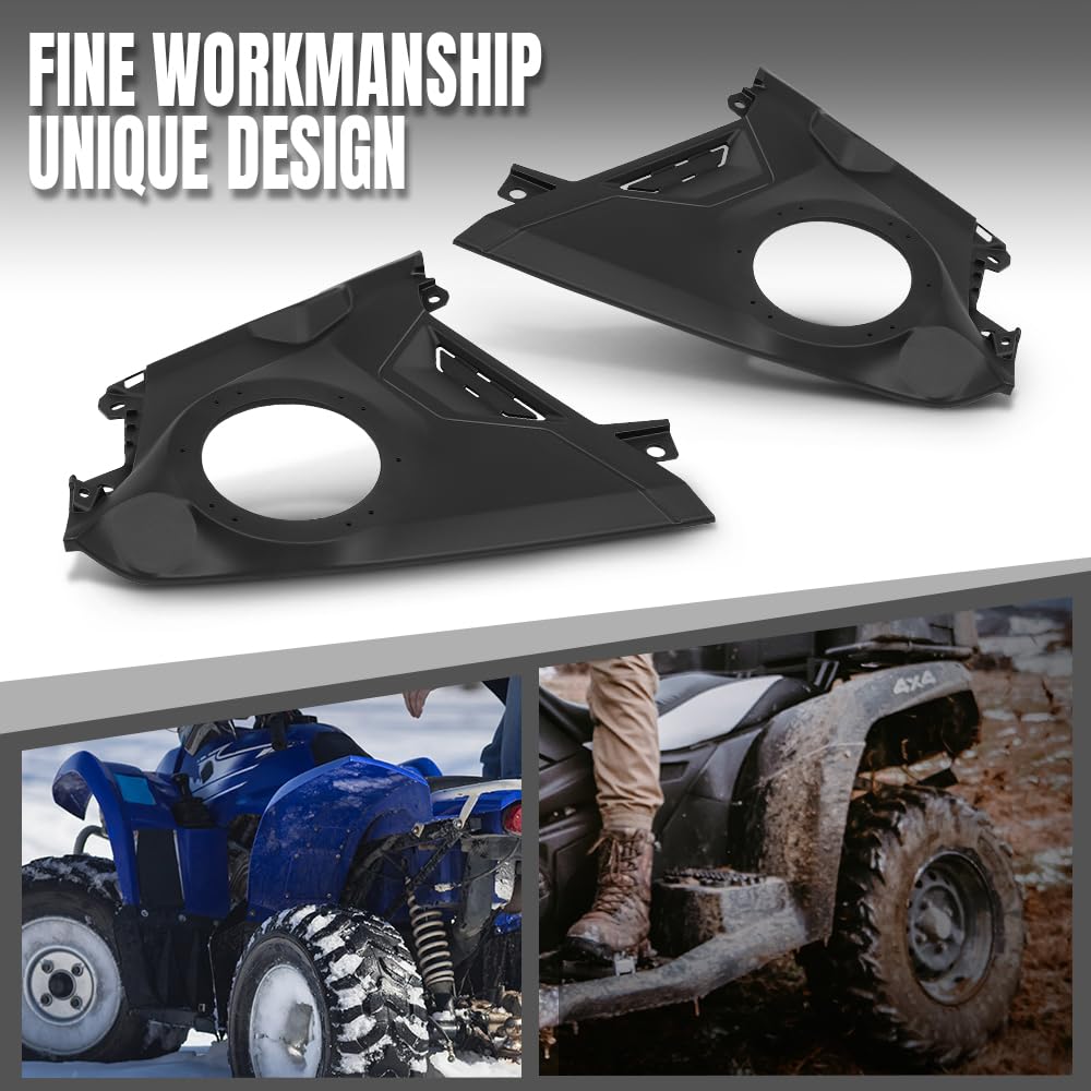 G-PLUS Front Dash 6.5" Speaker Panels Unloaded Panel Compatible with Can-Am Maverick R 2024+ All Models Fit Can-Am Maverick R Max 2025+ Black