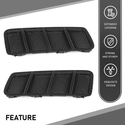 G-PLUS Front Hood Air Vent Grille Pair, Compatible with Benz W166 GL GL350 GL450 GL550 GL63 AMG ML ML350 ML550 ML63 AMG 2012-2015, LH Driver & RH Passenger Side 2PCS, 1668800105, 1668800205
