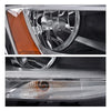 G-PLUS Headlights Headlamps w/Bulbs Left + Right Compatible with Volkswagen Jetta 2011-2018 5C7941005, 5C7941006,Clear Lens Chrome Housing Amber Reflector
