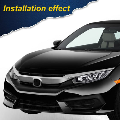 G-PLUS Headlights Assembly, Compatible with 2016 2017 2018 2019 2020 2021 Honda Civic Left bumper Headlamp, Clear lens Chrome Housing Clear Reflector