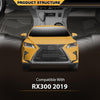 4PCS Floor Mats Cargo Liner Fit LX RX300 2019, All Weather Floor Cargo Liners Waterproof Black 1st & 2st & 3nd Row