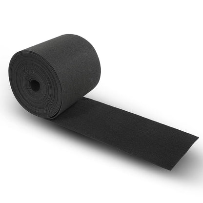 G-PLUS 12" x 75ft Boat Trailer Bunk Carpet, Outdoor Ribbed Marine Bunk Carpet Fit for Boat Trailer Runners Black