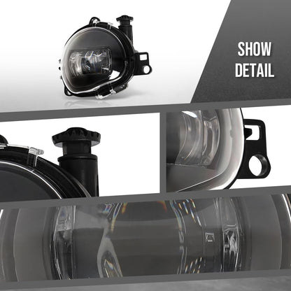 G-PLUS Front Bumper Fog Light Lamps Left & Right Compatible with Volvo C40 2020-2024 / XC40 2017-2024 Fit Volvo S90 / V90 2021-2024 32228794, 32228795 Black