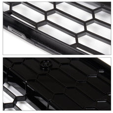 G-PLUS Front Bumper Grille 3PCS for Ford Focus S SE 2012-2014 Honeycomb Mesh Additional Angle