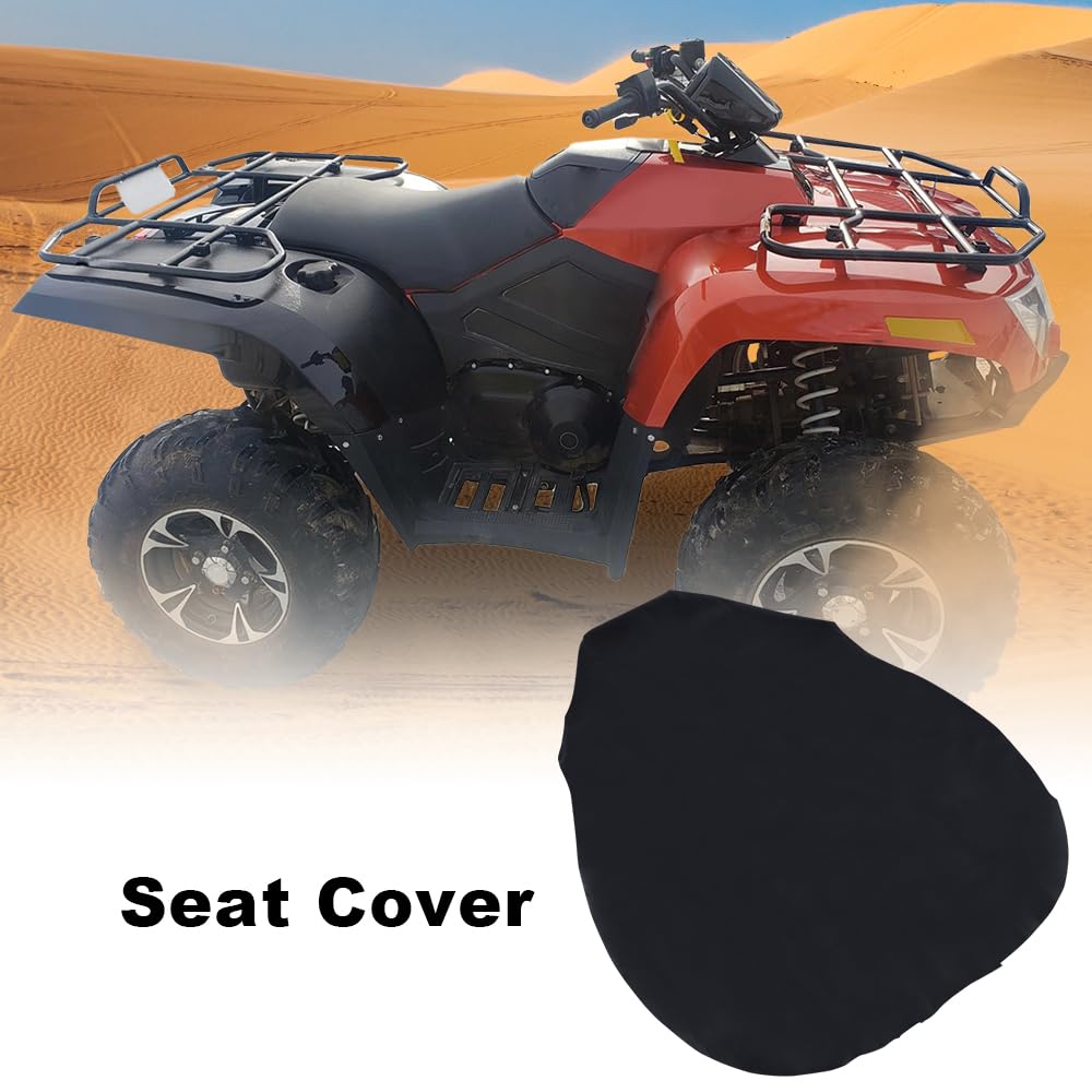 G-PLUS Seat Cover Compatible with Arctic Cat 4X4 2X4 1996-2005 250 300 400 454 500 Bearcat TRV 342 Black Leather Seat Protector Cover