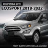 G-PLUS Front Bumper Upper Grille Assembly, Compatible with Ford Ecosport 2018-2022, Chrome & Black, GN15-17B968-AAW