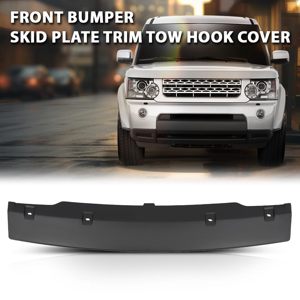 G-PLUS Black Front Bumper Skid Plate Trim Tow Hook Cover Compatible with LR4 2010-2013