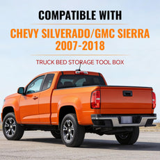 G-PLUS Lockable Storage Box 2PCS for Chevy Silverado GMC Sierra 2007-2018 Front View