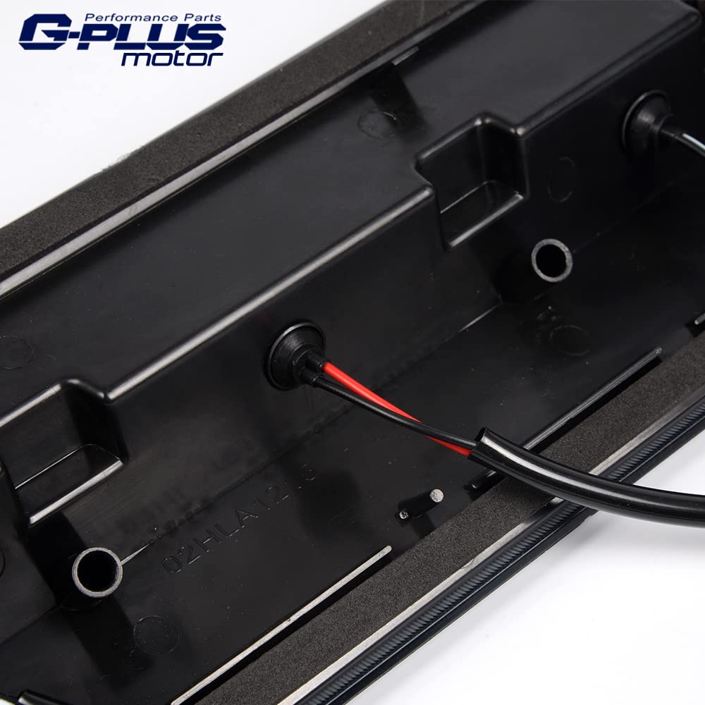 G-PLUS Rear LED Third Brake Light Compatible with 2004-2008 Ford F150 Lobo/2006-2008 Lincoln Mark LT/2007-2010 Ford Explorer Sport Trac 3RD Cargo Led Tail Lamps (Smoky Lens Black Housing)