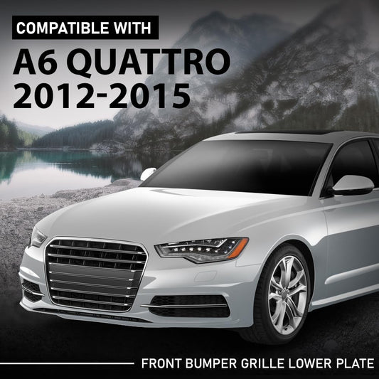 G-PLUS Front Lower Engine Splash Shield, Compatible with Audi A6 & A6 Quattro 2012-2015, Bumper Lower Grill Plate, 4G0807611, 4G0 807 611
