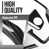 G-PLUS Steering Wheel Cover Trim Compatible with Honda Civic 2016 2017 2018 2019 Carbon Fiber Black