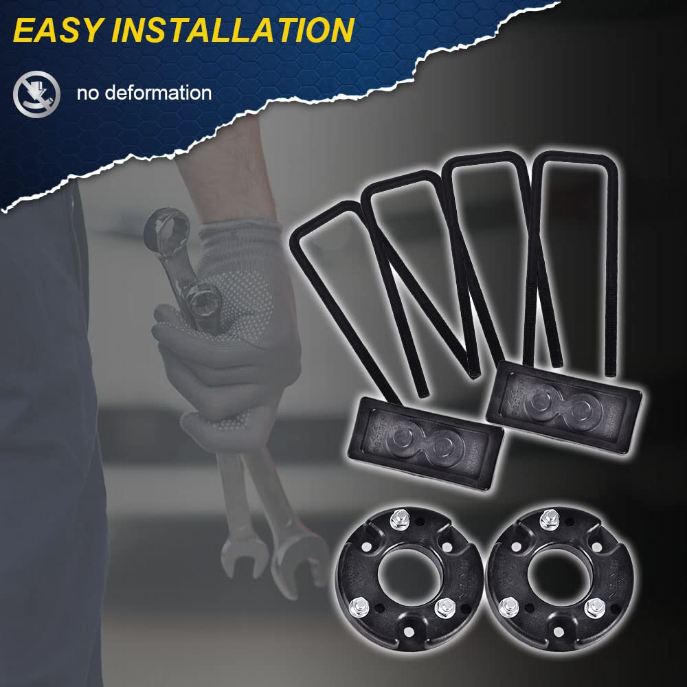 G-PLUS Rear 2" Full Leveling Lift Suspension Kit Compatible With 2009-2020 F150 2WD 4WD (Suspension Kit)