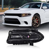 G-PLUS Headlight Fit for Dodge Charger 2015-2021, Left Bumper Headlamps,Clear Lens Black Housing Amber Reflector, CH2503270,faros delanteros