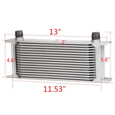 G-PLUS Oil Cooler Kit for BMW N54 Twin Turbo 135 E82 335 E90 E92 E93 Aluminum Front View