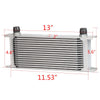 GPLUS 16 Row AN10 Thermostat Adaptor Engine Transmissing Oil Cooler Kit Universal Aluminum Oil Cooler Kit For CAR/TRUCK