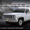 G-PLUS Adjustable Transmission Crossmember Compatible with Chevy Silverado GMC Sierra C10 C20 2WD Truck Blazer and Suburban 1963-1987 CP9427, CP-1108G