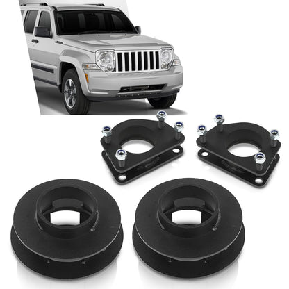 G-PLUS Front 2.5" & Rear Spacer 2.0" Leveling Lift Kit Compatible with Jeep Liberty KJ 2002-2007