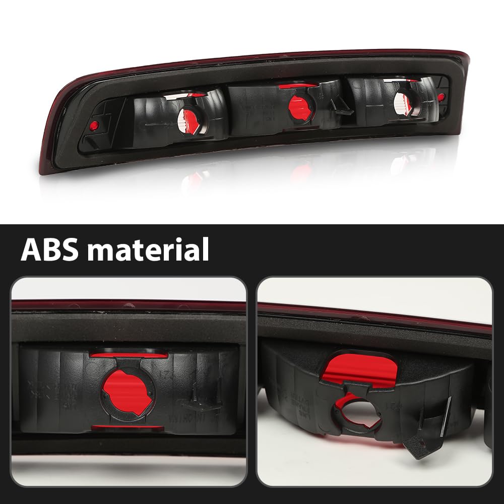 G-PLUS Third Brake Light Lamp Compatible with Dodge Ram 1500 2009-2017/Fit Dodge Ram 2500 3500 2010-2017 68412024AA 55372082AA High Mount Stop Light Faro De Freno Trasero Tersera Luz De Freno