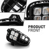 G-PLUS LED DRL Front Fog Light Daytime Running Light Lamps w/Switch, Compatible with Kia Rio EX/LX/S 2018-2020, W/o Wiring Harness, 922011W710, 922021W710, 865251W700, 865261W700