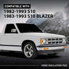 G-PLUS Hood Insulation Pad 1/2" with Clips Compatible with Chevy S10 1982-1993,Fit Chevy S10 Blazer 1983-1993 Black