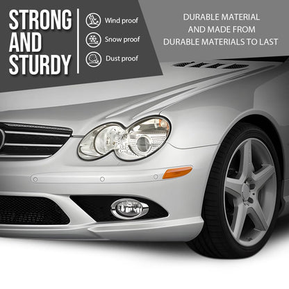 G-PLUS Headlight Lens Cover Compatible with Benz W230 SL500 SL600 SL55 2003-2008 Left & Right Pair Front Headlamp Lens Cover Clear