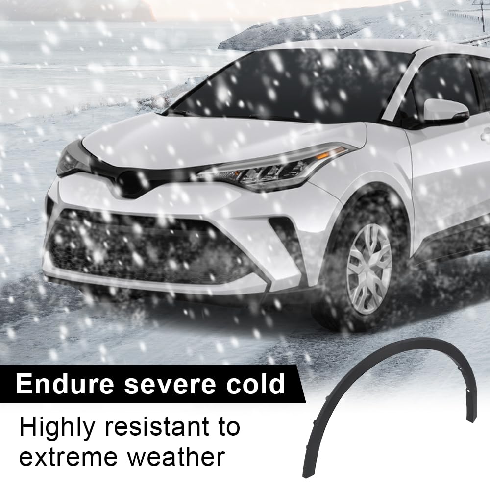 G-PLUS Front Left Fender Flare Compatible with Toyota CHR 2018-2022 Left Driver Side Wheel Opening Molding 75602F4010, TO1290115