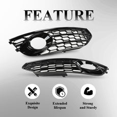 G-PLUS Fog Light Grille Cover for Audi A4 S-Line S4 2013-2015 Close-up View