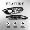 G-PLUS Front Bumper Fog Light Lamp Cover Grille Compatible with Audi A4 S-line S4 2013-2015 8K0807681L, 8K0807682M