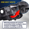 G-PLUS Headlights Assembly, Compatible with 2017 2018 2019 Honda CRV CR-V Left Bumper Headlamp, Clear Lens Black Housing Amber ReflectorBumper Headlamps,faros delanteros